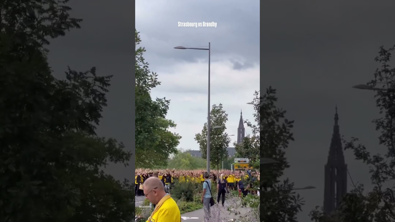 Br&oslash;ndby Fans in Strasbourg