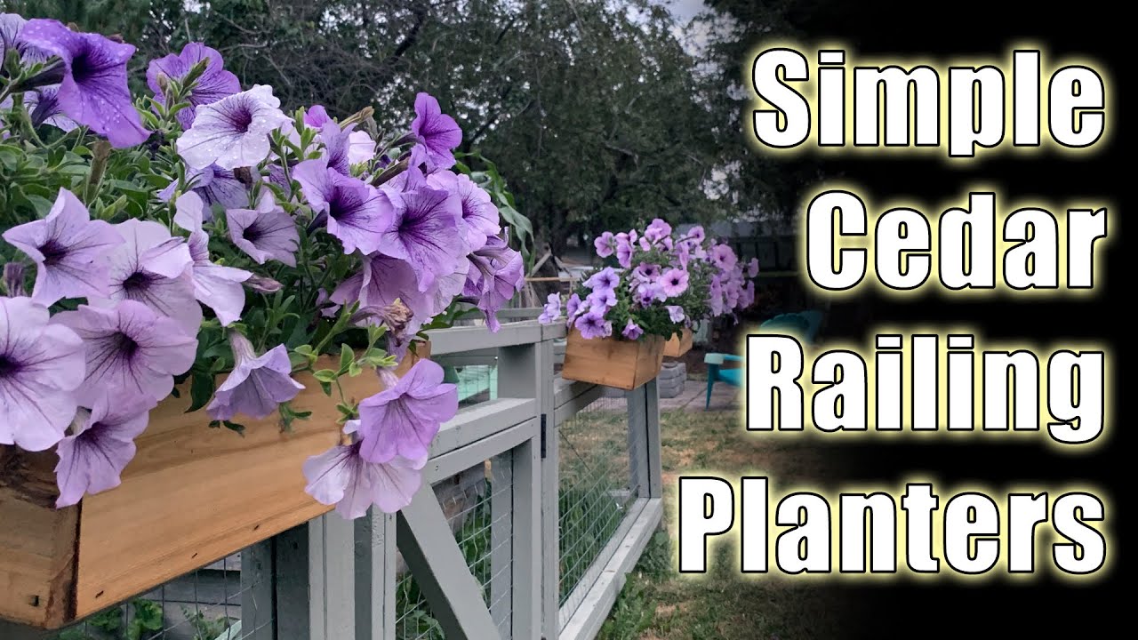 The SIMPLEST Railing Flower Box You Can Make!