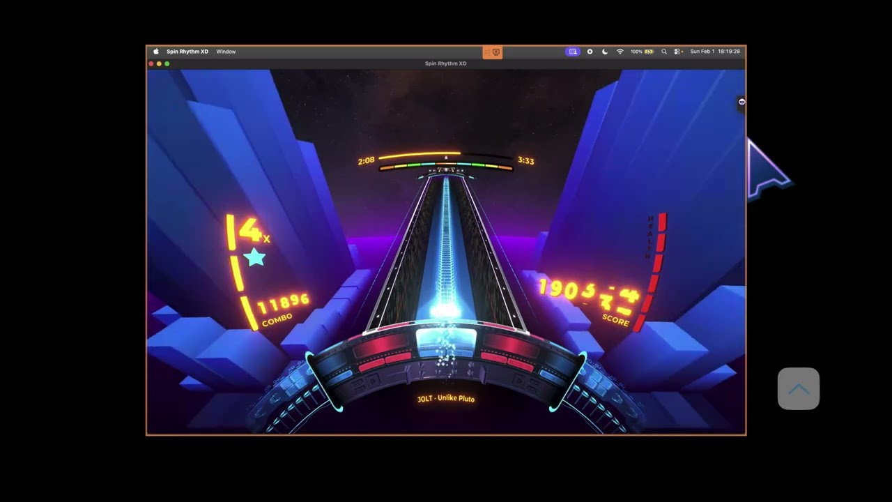 Spin Rhythm XD Ep. 1734: Unlike Pluto - JOLT. 311K score.