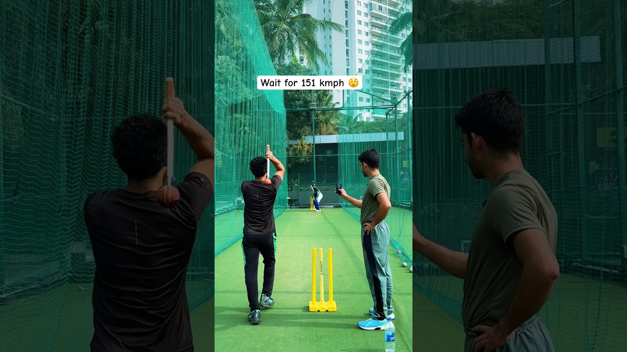 trying to fast express fast bowling  