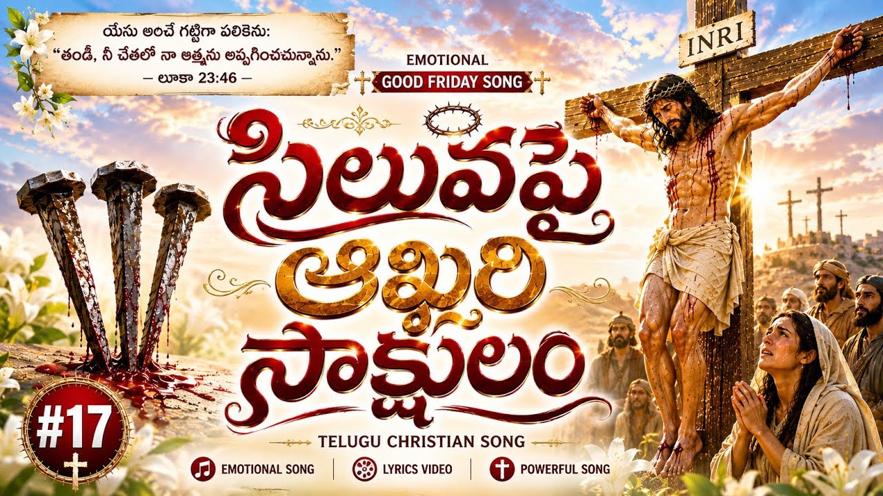 సిలువపై ఆఖరి సాక్షులం | #17  Emotional Good Friday Telugu Christian Song | Jesus Crucifixion Song