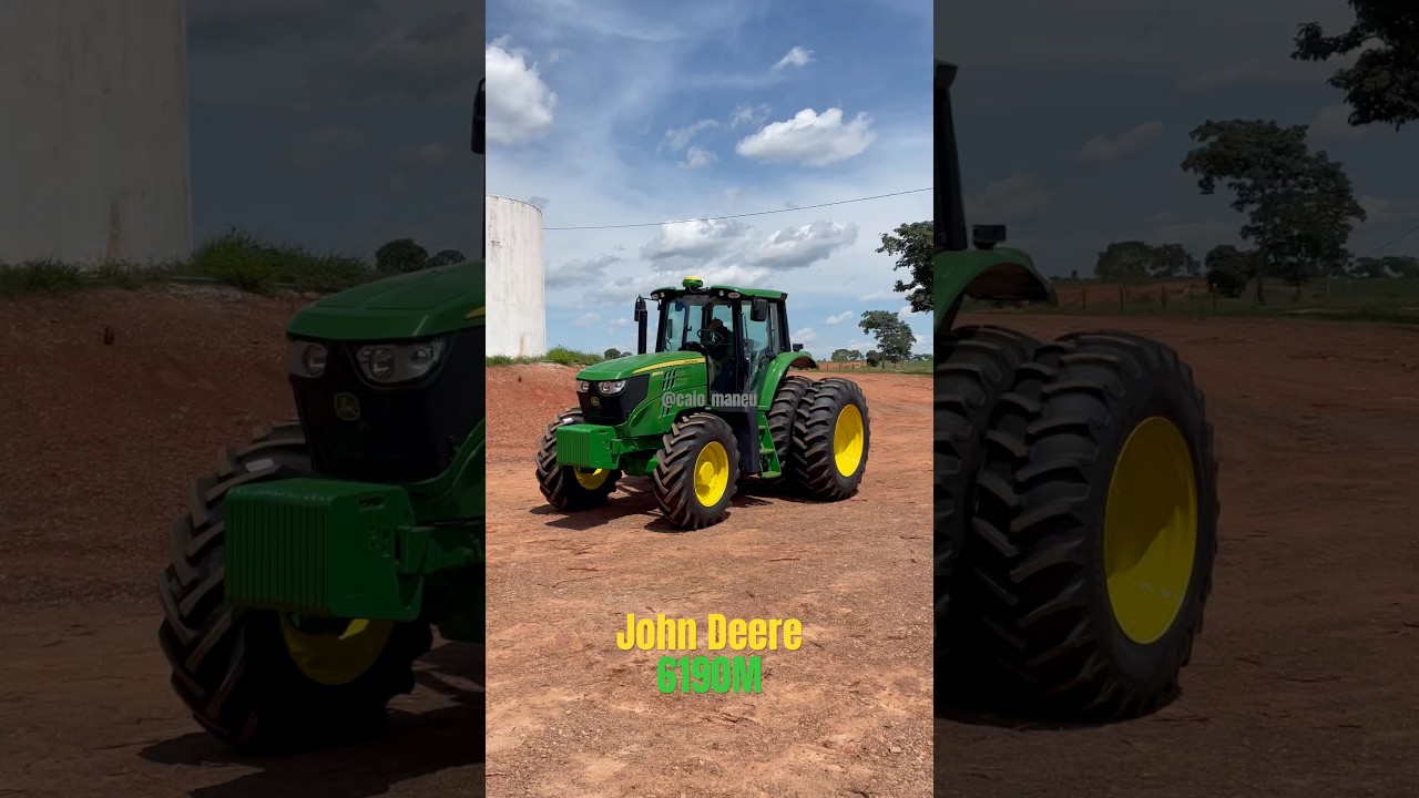 Trator JD 6190M 😎 #johndeere #agro #mercadoagricola #agriculturaregenerativa #agronomia #agro
