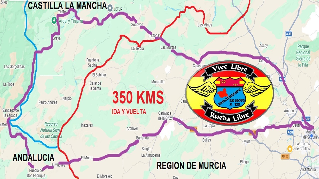 Ruta motera por 3 Comunidades, 4 provincias.
