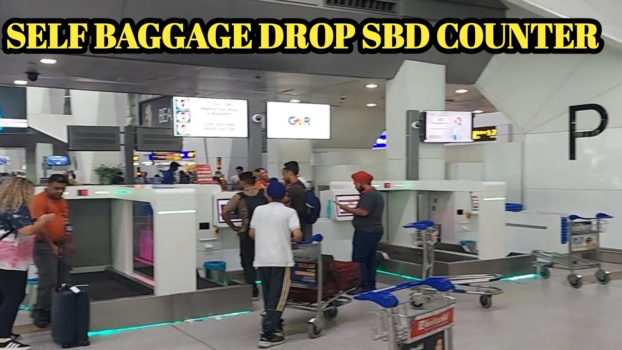 Self Baggage Drop SBD counter | Delhi T3 | Bangalore | Mumbai | Update | How to use ?