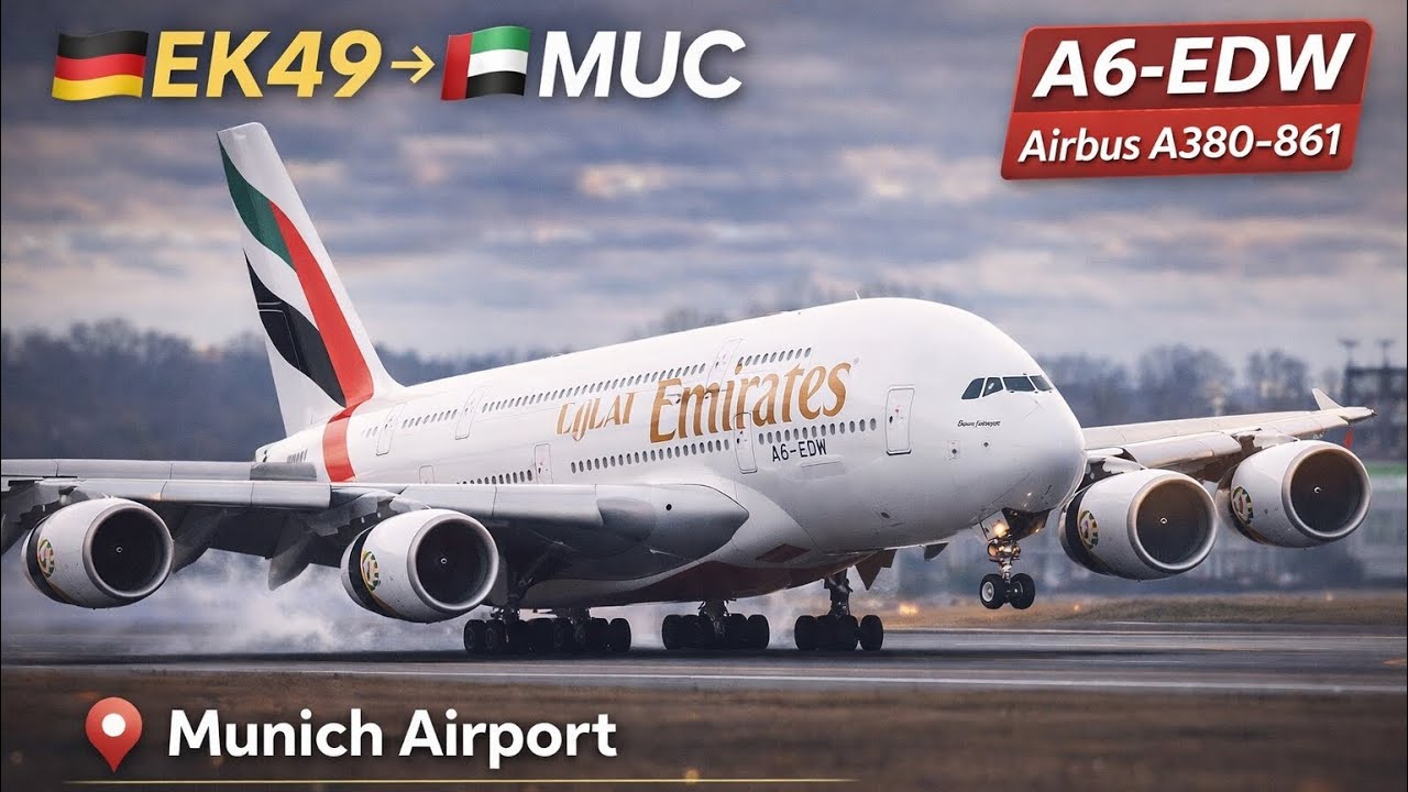 Emirates EK49 | DXB → MUC 🇦🇪🇩🇪