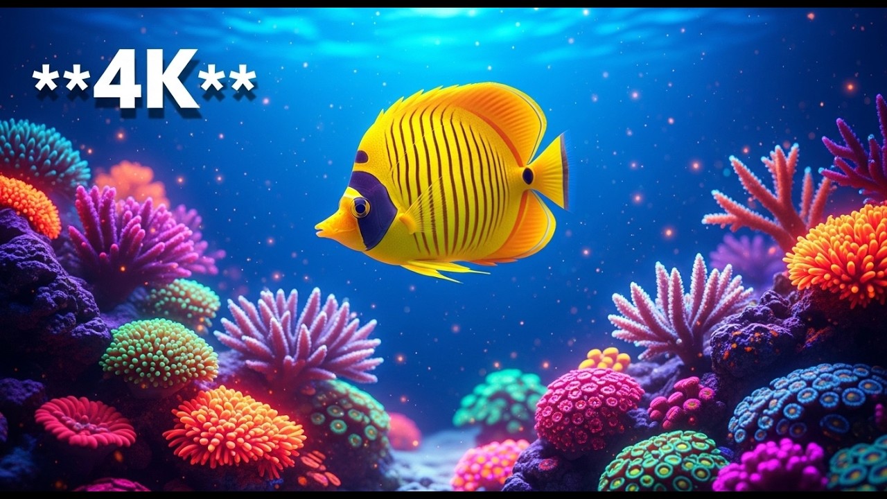 The Best 4K Aquarium - Experience a Magical Marine World with Colorful Coral Reef Fish