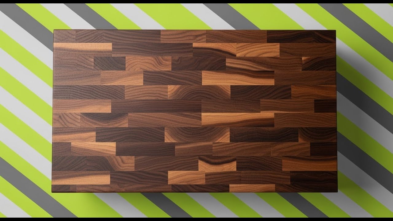 #live Making Grandma a New Walnut End Grain Cutting Board Pt 3.0-The final glue up #woodworking #diy