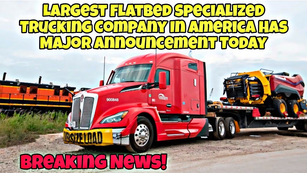 Largest Flatbed Specialized Trucking Company Has Announcement To 4900 Truck Drivers 🤯