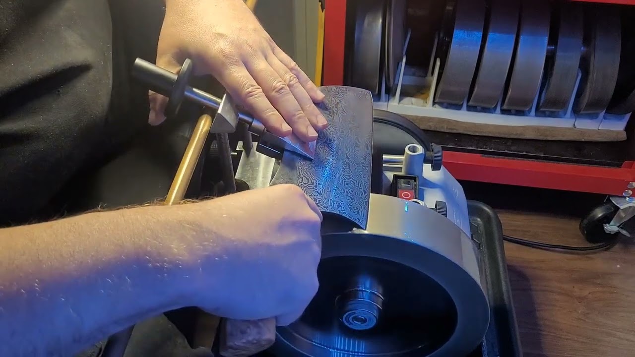 Test balliger (convex grind) Schliff mit Tormek T8, realtime