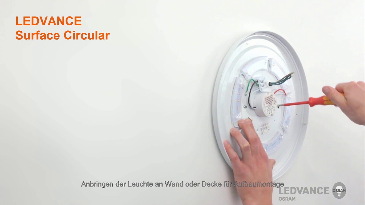 LEDVANCE Surface Circular Leuchten - Installationsvideo