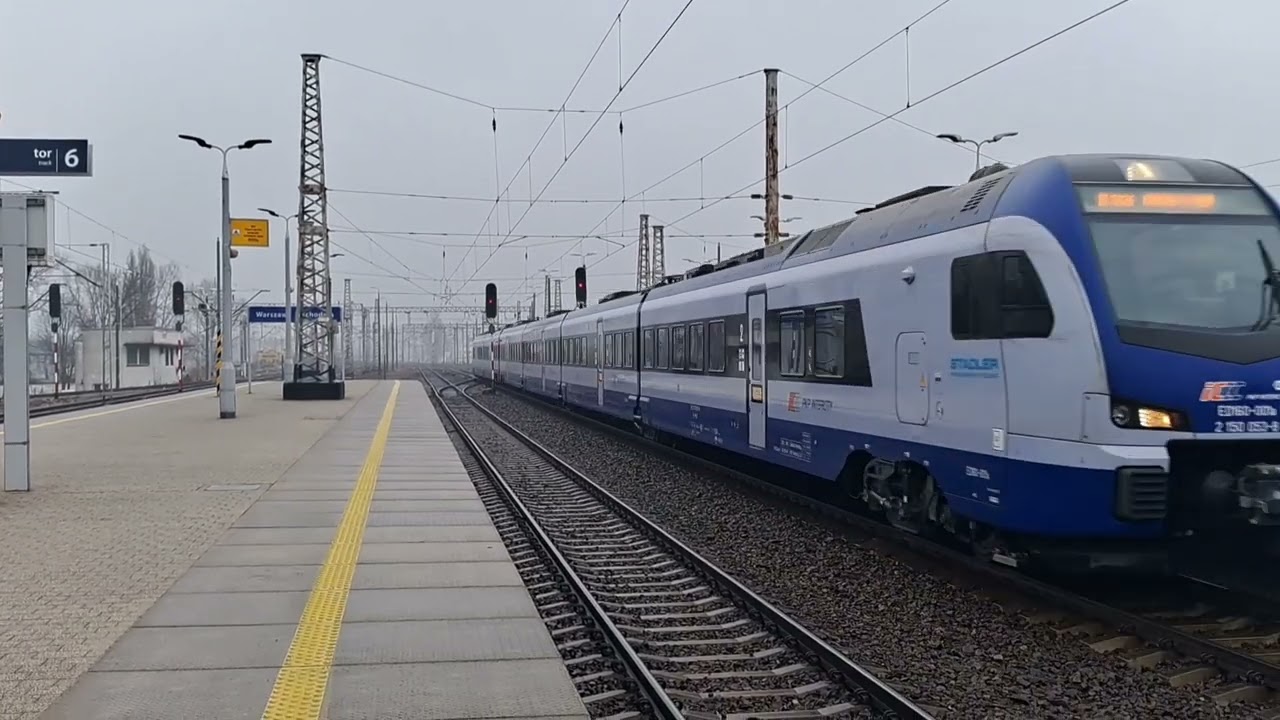 Прибуття електропоїзда Stadler FLIRT3 ED160-001 на ст. Warszawa Wschodnia