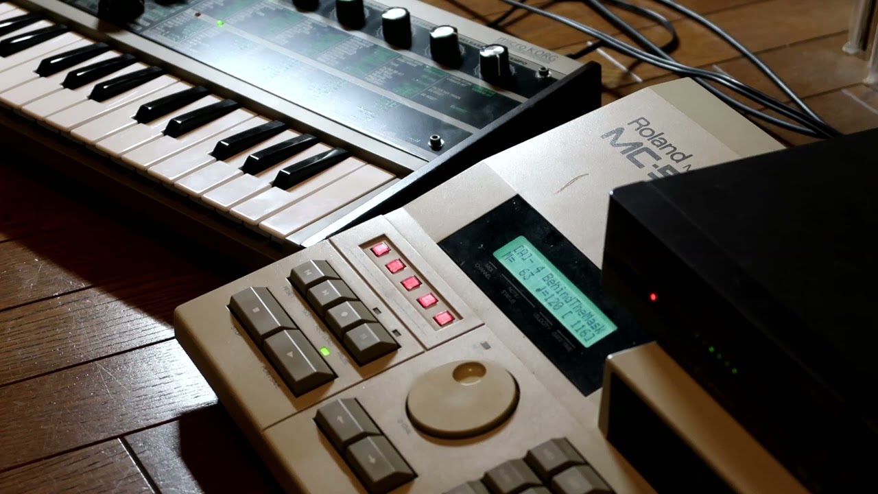 SC-88STProとMicroKORGでBehind The Maskを演奏しました