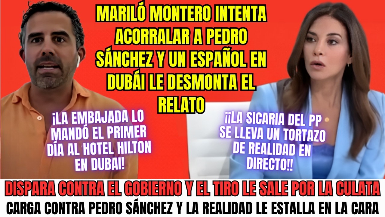 Mariló Montero intenta acorralar a Pedro Sánchez y un español en Dubái le desmonta el relato