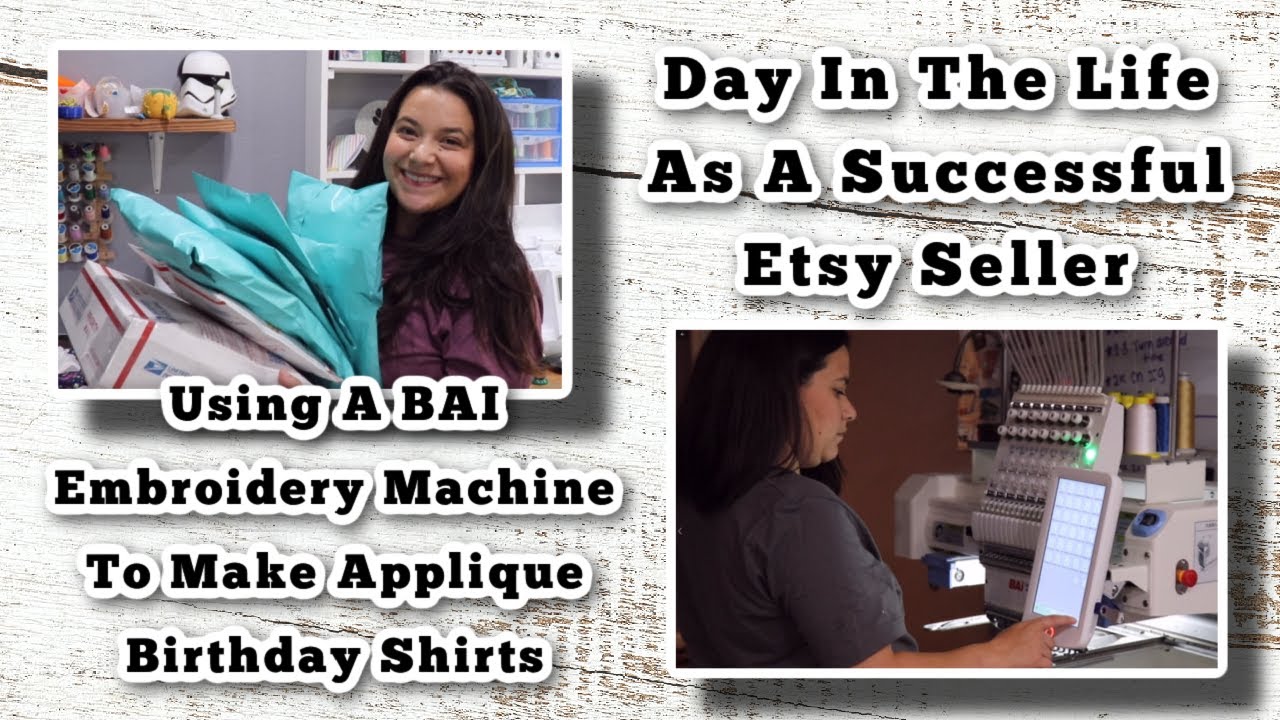 Work With Me On Etsy Orders / How To Make An Applique Shirt Using A BAI Multi Needle / DITL