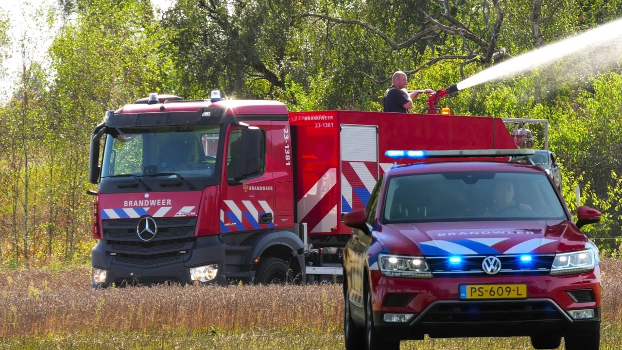 [Brandweerauto zit vast!] Brandweer rukt uit voor natuurbrand in Middelaar!