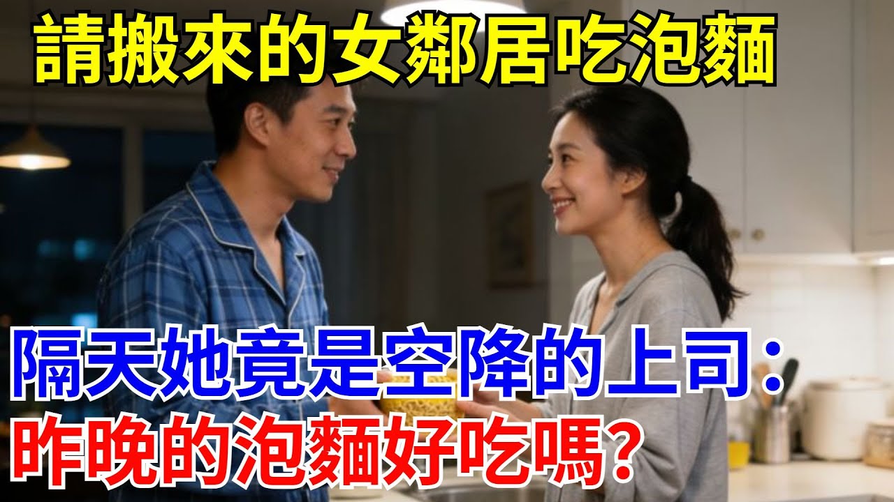 請搬來的女鄰居吃泡面，隔天她竟是空降的上司：昨晚的泡面好吃嗎？#原創#情感#情感故事#故事#爽文#奇聞#為人處世#生活經驗