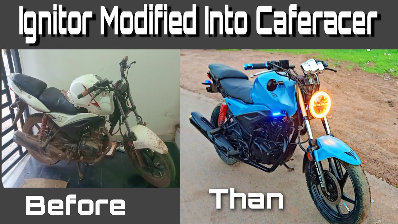 Hero Ignitor Modified Into Caferacer, Project 1