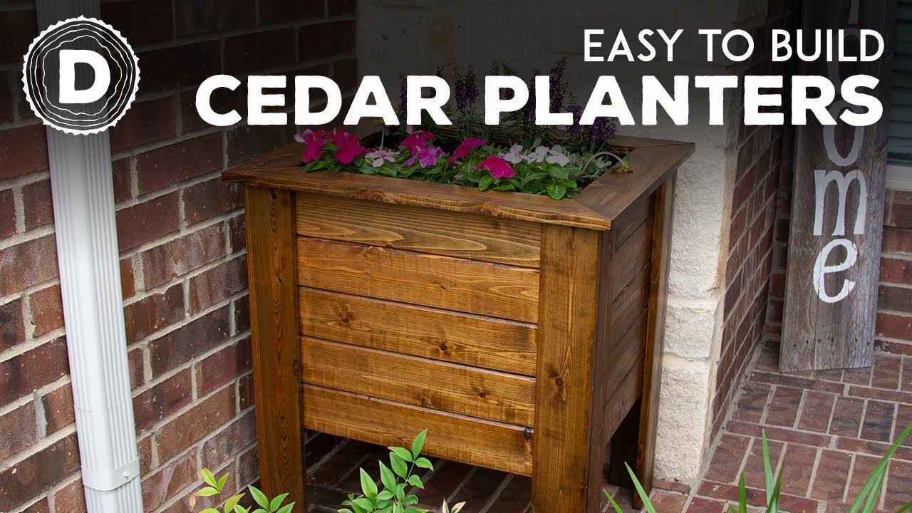 How to Build a Set of Easy Cedar Planters