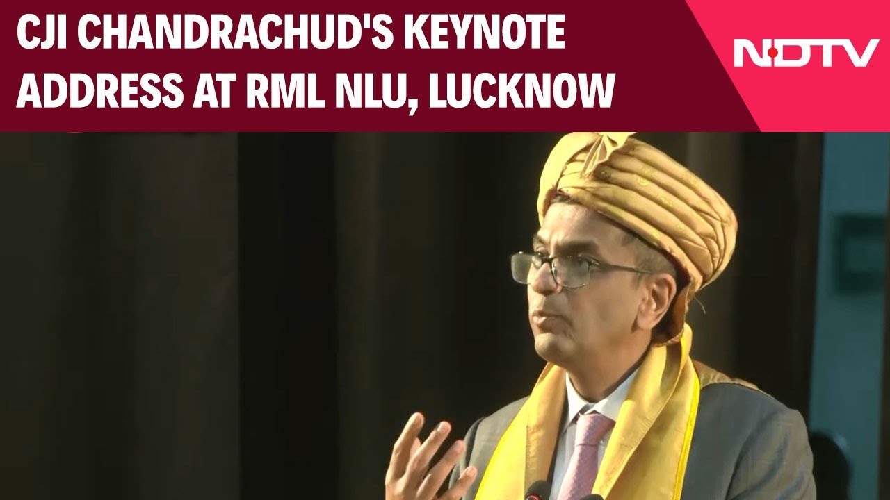 CJI Chandrachud Latest Speech | CJI Chandrachud Attends 3rd Convocation Ceremony At RML NLU