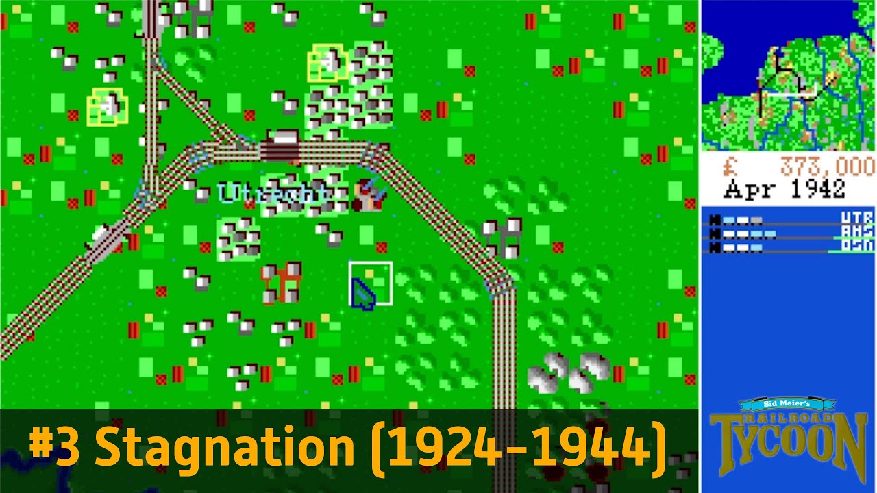 Sid Meier's Railroad Tycoon. #3 Stagnation (1924-1944) | Twitch 📺