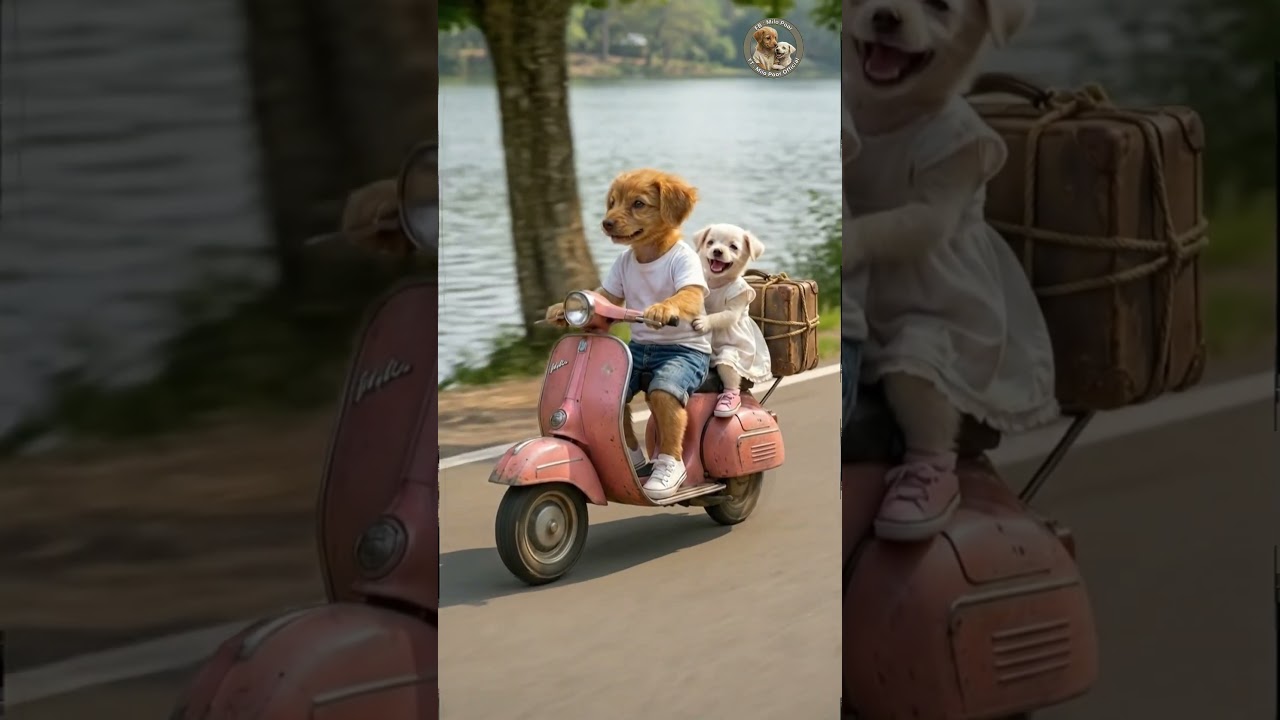 Milo v&agrave; Mimi Chuyến Đi thăm b&agrave; ngoại - Phần 1  #milopoor #milomimi #cuncon  #puppy