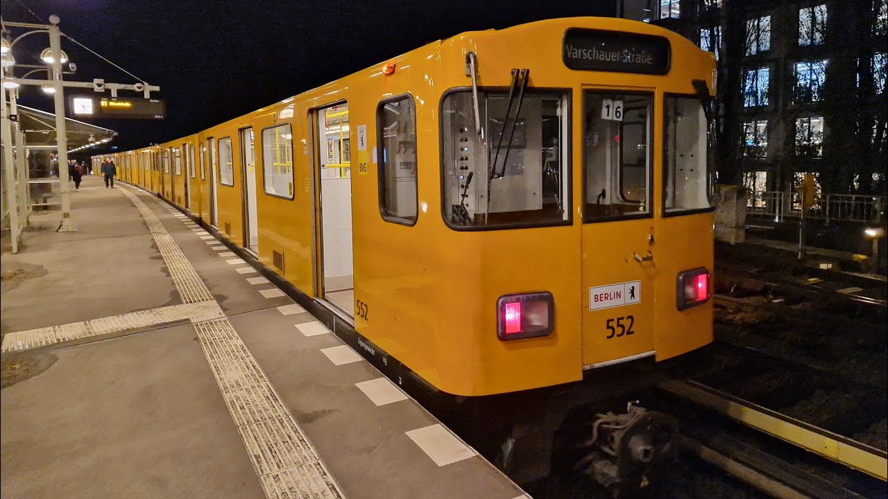 Mitfahrt in der kompletten U1 von Warschauer Straße bis Uhlandstraße im A3L92 552