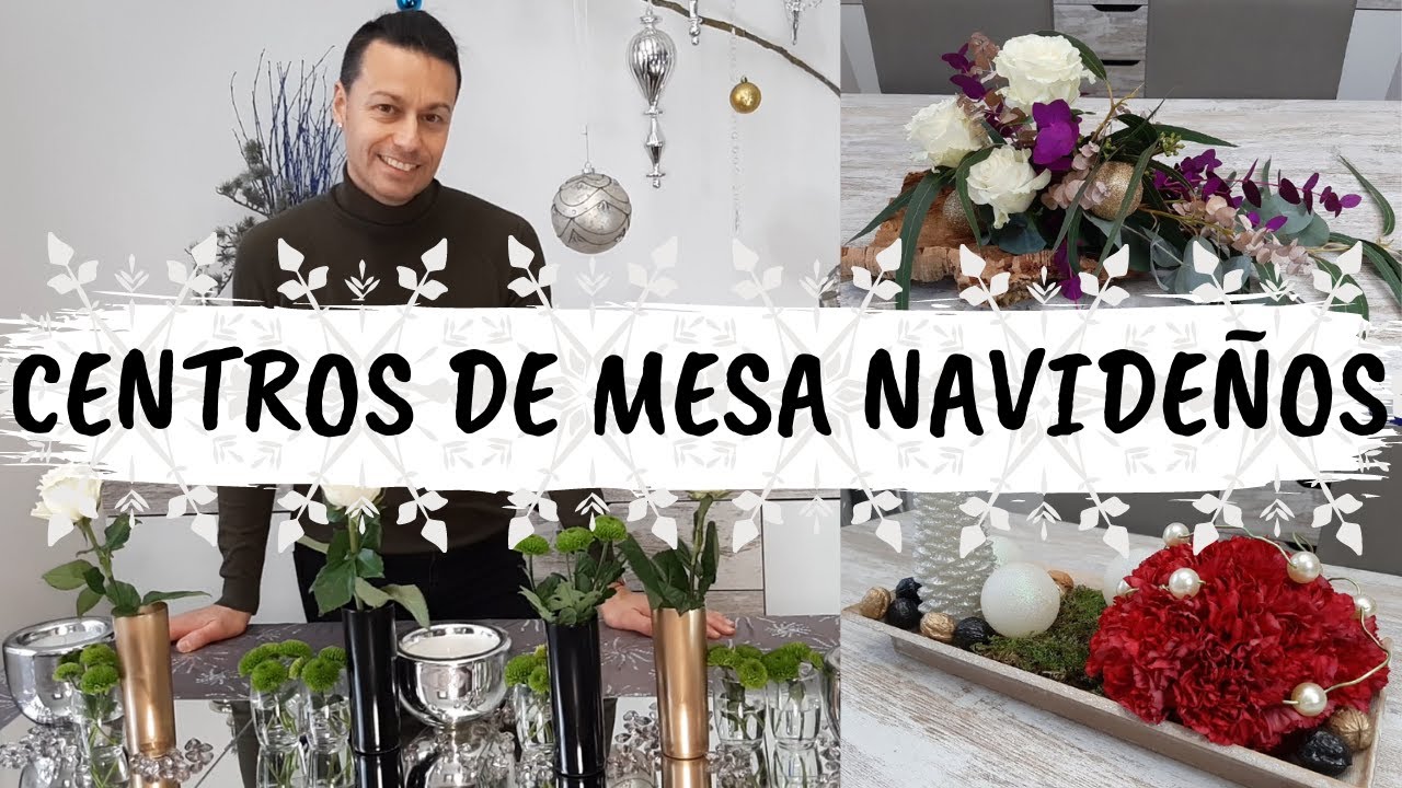 CENTROS DE MESA NAVIDEÑOS 🎄 CON FLOR NATURAL / ORJO'S HOME