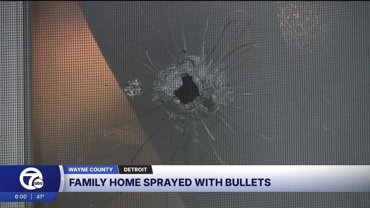 Family traumatized after home shot up in Detroit shooting spree