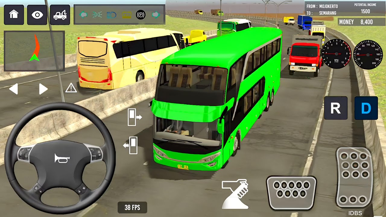 Indonesia Coach bus driving | Euro bus simulator 2025 Android gameplay