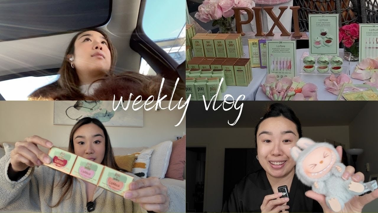 weekly vlog : pixi beauty event, falling during skiing story time, daily chats and new makeup!!