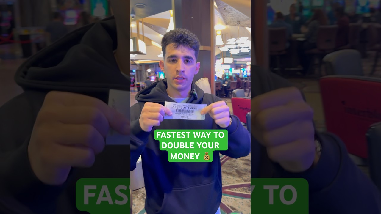 Fastest way to double your money at the casino 🎰 #casino #casinogames #casinolife #thecasino