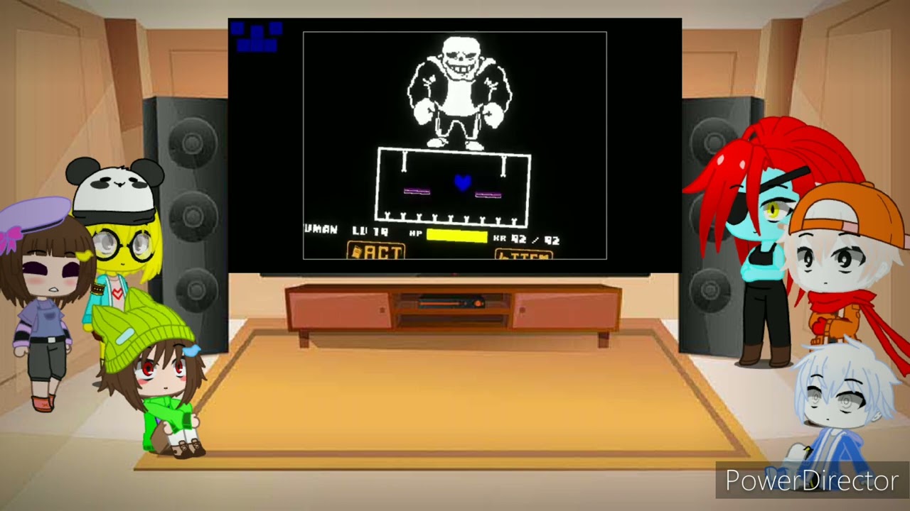 Undertale react to Gigachad fight