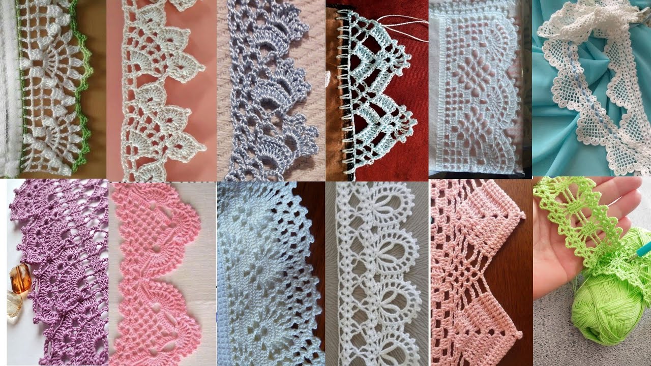 Crochet lace (Beautiful gorgeous designs)#crochet #crochetdesigns #crochetlace