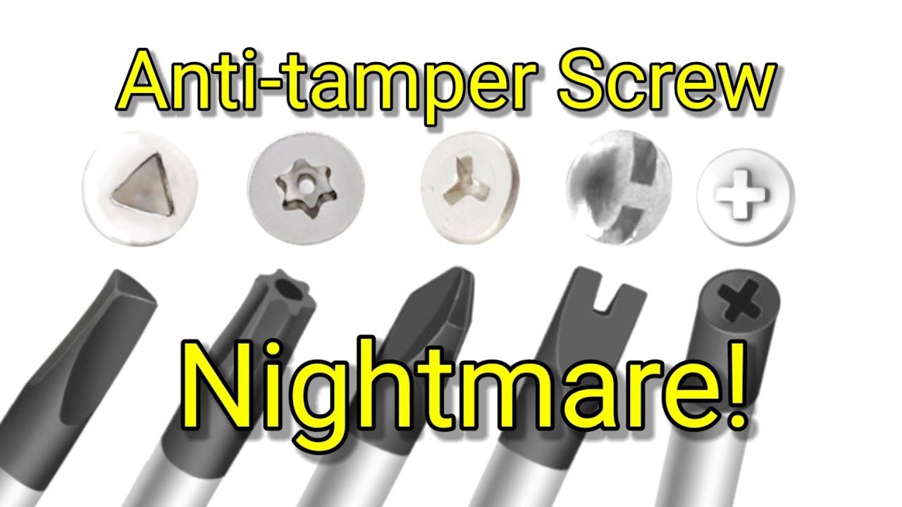 Anti-Tamper Security Screws RANT right to repair #righttorepair #tamper #screwhead