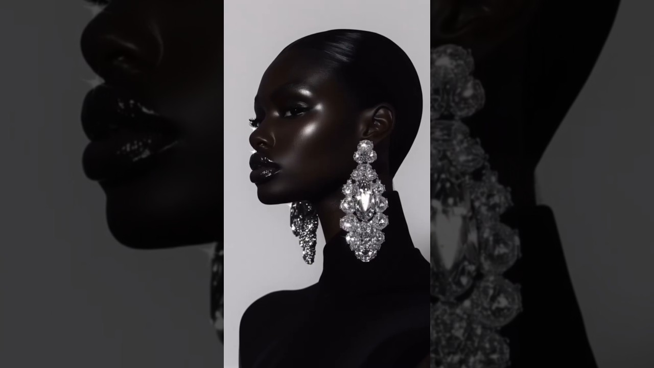Black Beauty Hits Different  #fashion #anokyai #supermodel  #makeup