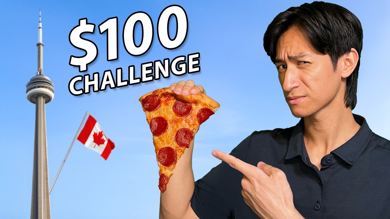 $100 Food Challenge in Canada's Most Expensive City!!