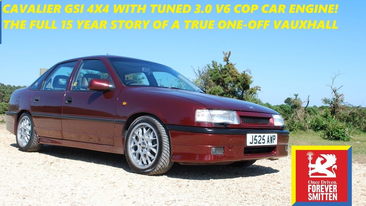 Cavalier GSi 4x4 with 3.0 V6 cop car engine. A real one-off Vauxhall. Full story & road test action!