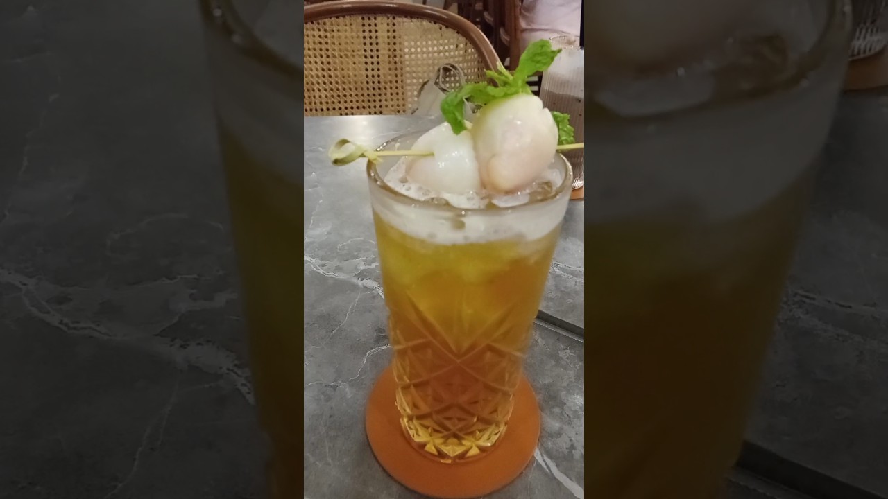 Ice Lychee Tea di~Butteria PIM 2 Mall JakSe #short #dessert #lychee #ice