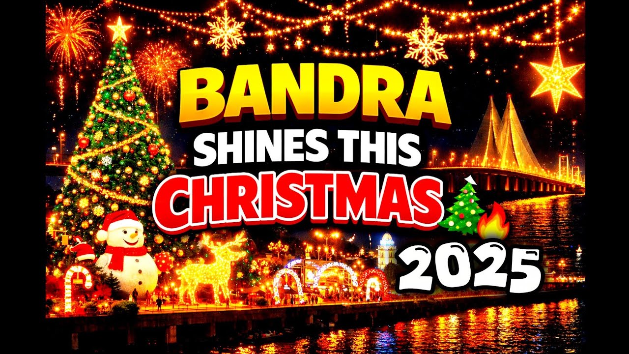 Christmas Decoration in Mumbai 2025 🎄Bandra Reclamation#mumbai#christmas#trending##viral#recommended