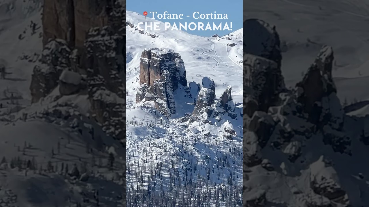 Super panorama dalle Tofane a Cortina!#dolomiti #mountains #dolomiten #panorama #cortina #sci #ski