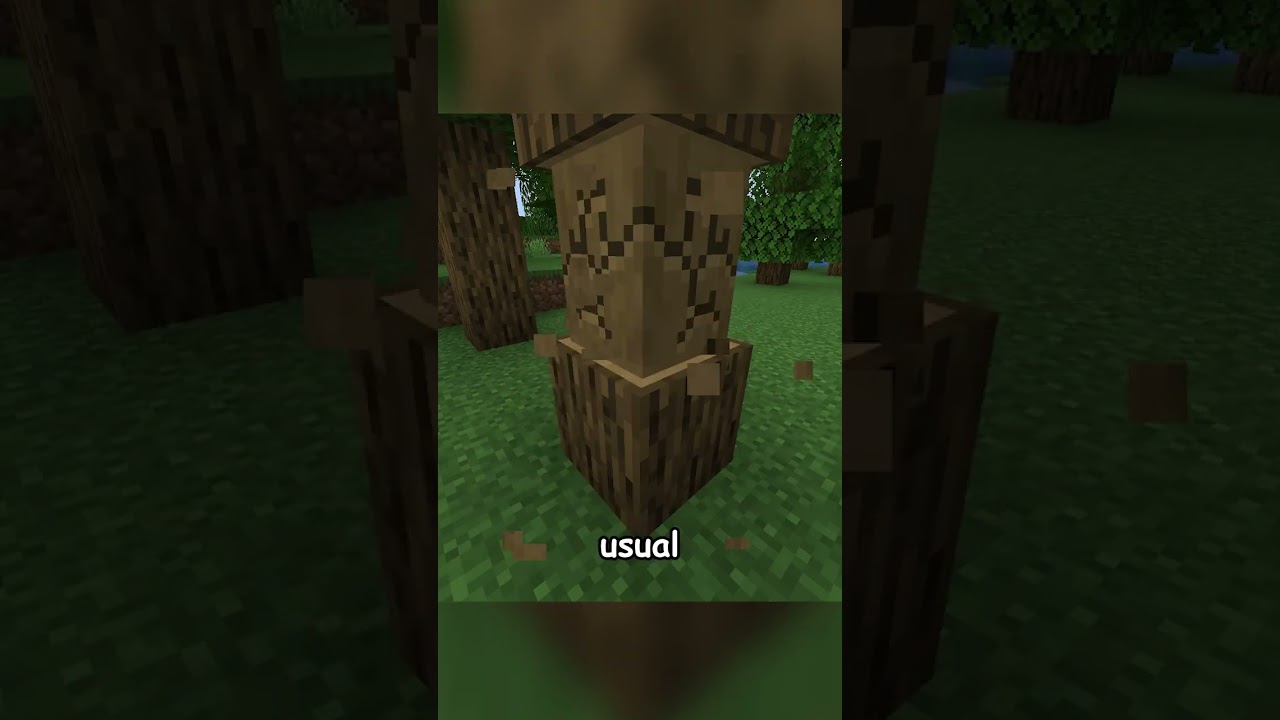 the MOST ANNOYING way to Break Trees in Minecraft