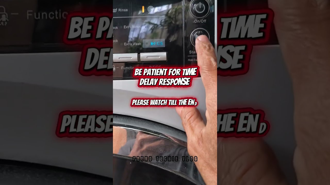 Front Load Washing Machine E33 error #washingmachine #repair #faultdetection #error #tutorialvideo