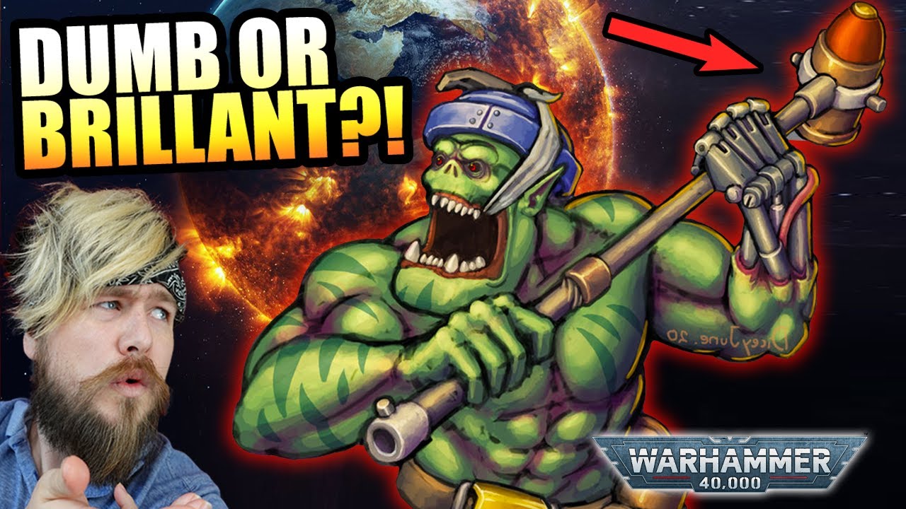 10 УМОРИТЕЛЬНО БЕЗУМНЫХ орудий орков. История орков в Warhammer 40k