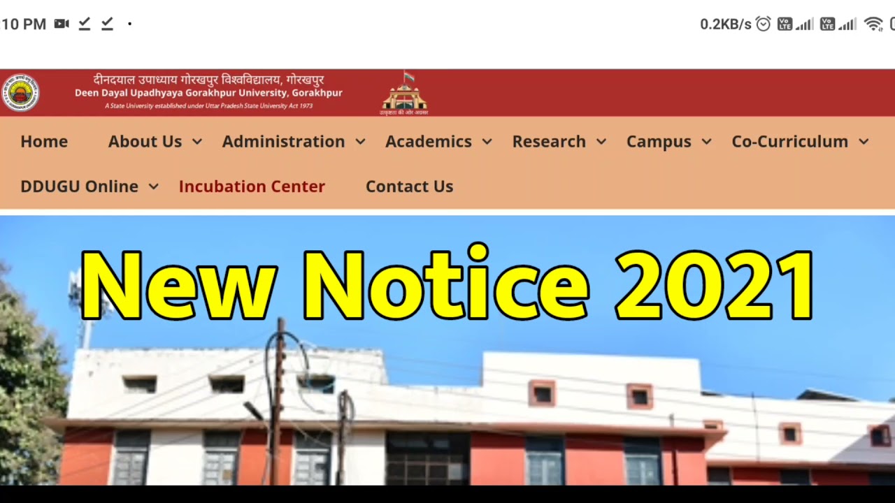 DDU University News Today | ddu new notice 2021 | DDU University m.ed admission 21 Counselling |