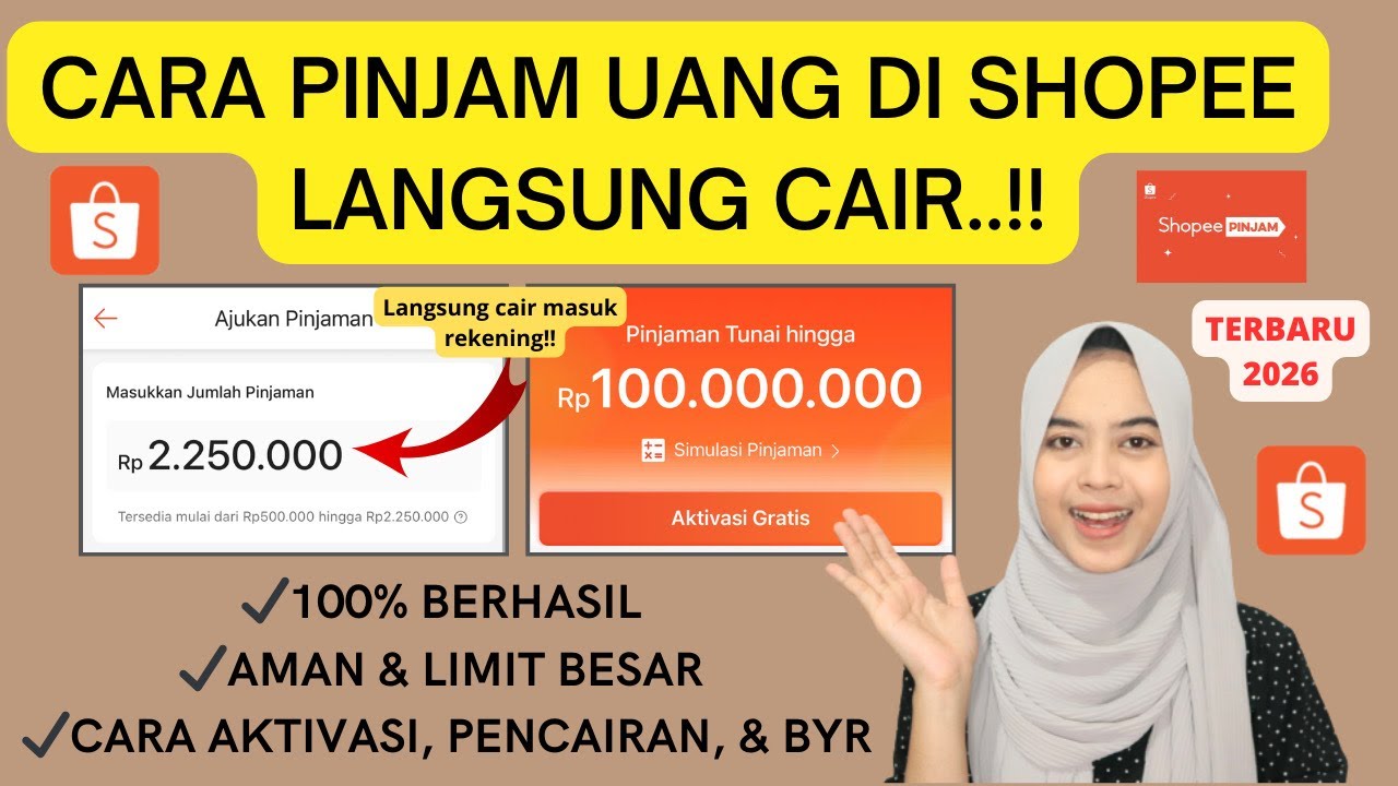 CARA PINJAM UANG DI SHOPEE LANGSUNG CAIR TERBARU 2026 | TERLENGKAP | TERMUDAH