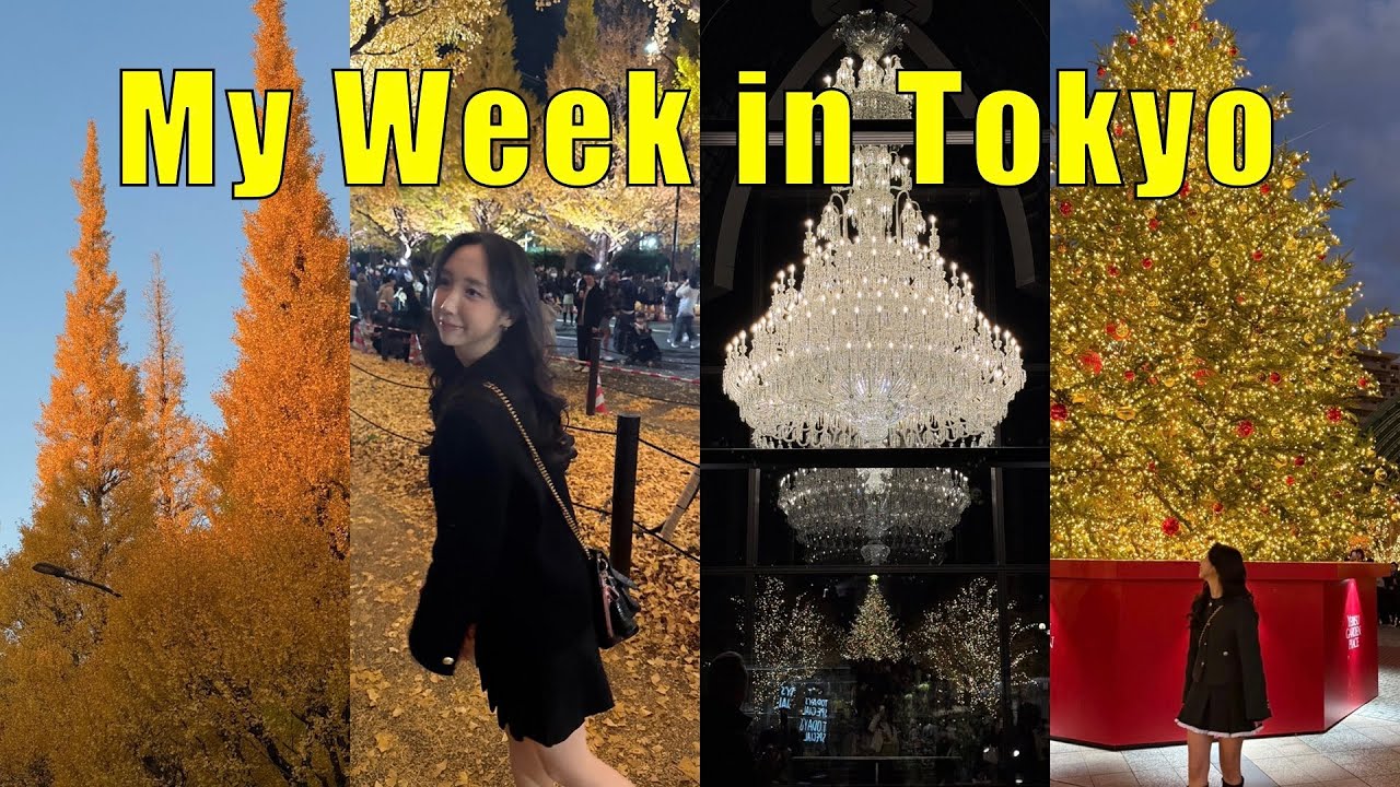 도쿄 직딩 3년차의 일주일 vlog｜가을과 크리스마스를 한 번에! 도쿄 크리스마스 일루미네이션 & 토야마 출장 (저스틴 비버 부부 만날 뻔..!)