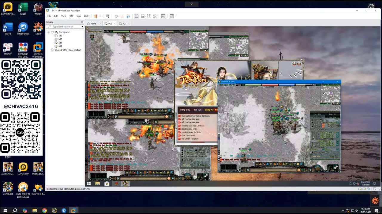 LOGIN BYPASS MÁY ẢO VMWARE GAME VOLAM AUTO IMAGE 2025, GiÚP CHƠI ĐƯỢC NHIỀU ACC HƠN