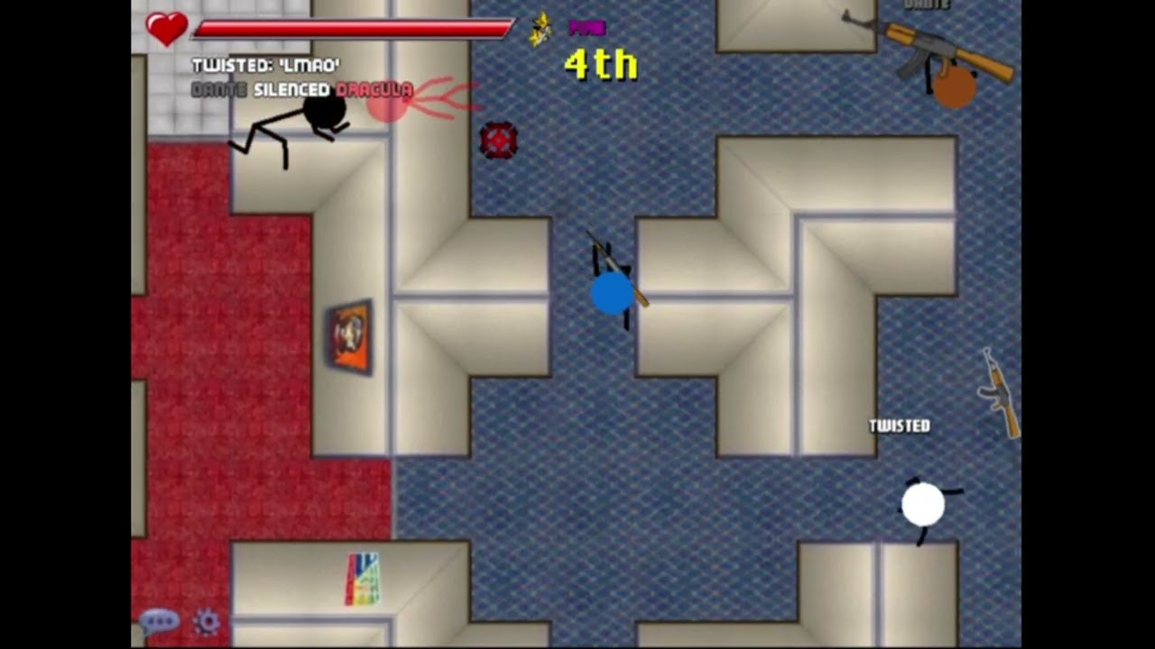 Stick Arena 2v2 #4: Best 3/5 w/ Arya vs TwistedMetal and Apple