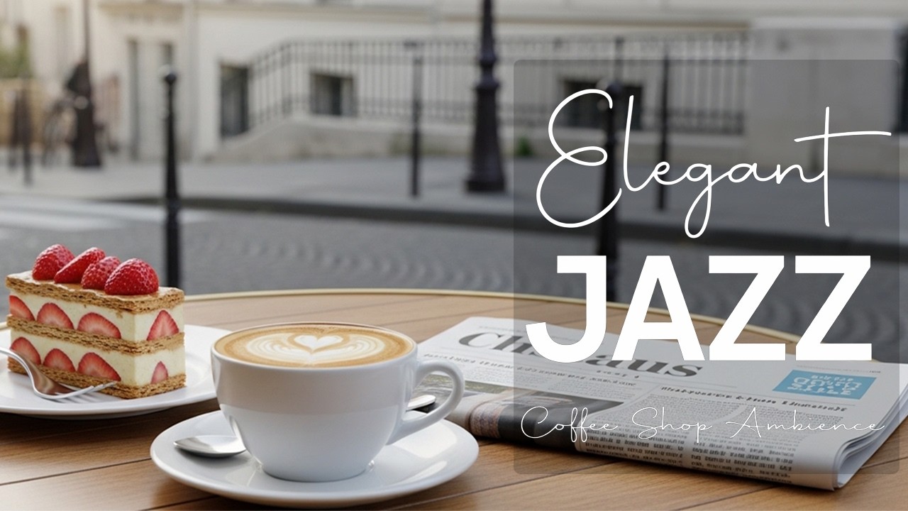 Morning Coffee Shop Ambience ☕ Smooth Jazz & Bossa Nova Relaxing Cafe Music for Calm Focus