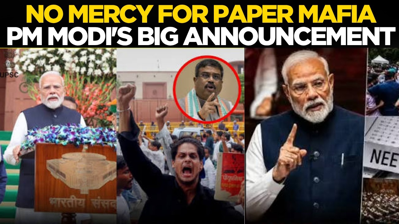 PM MODI PAPER LEAK STRIKE LIVE | 'SPARE NO ONE!' PM Modi Vows Strictest Punishment in NEET Row